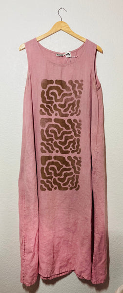 L ~ Linen Fingerprint Dress